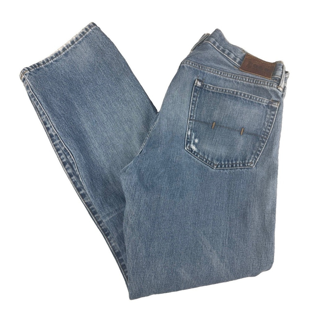 Polo Ralph Lauren  Mens 34x32 Light Wash Straight Leg Made in Mexico 100% Cotton